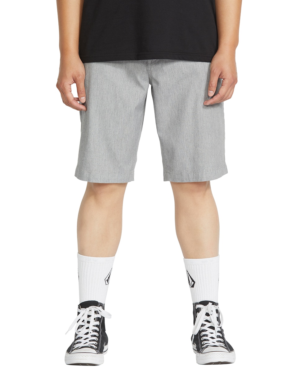 Bermuda de hombre lisa tipo chino - Volcom - Gris Gris-1
