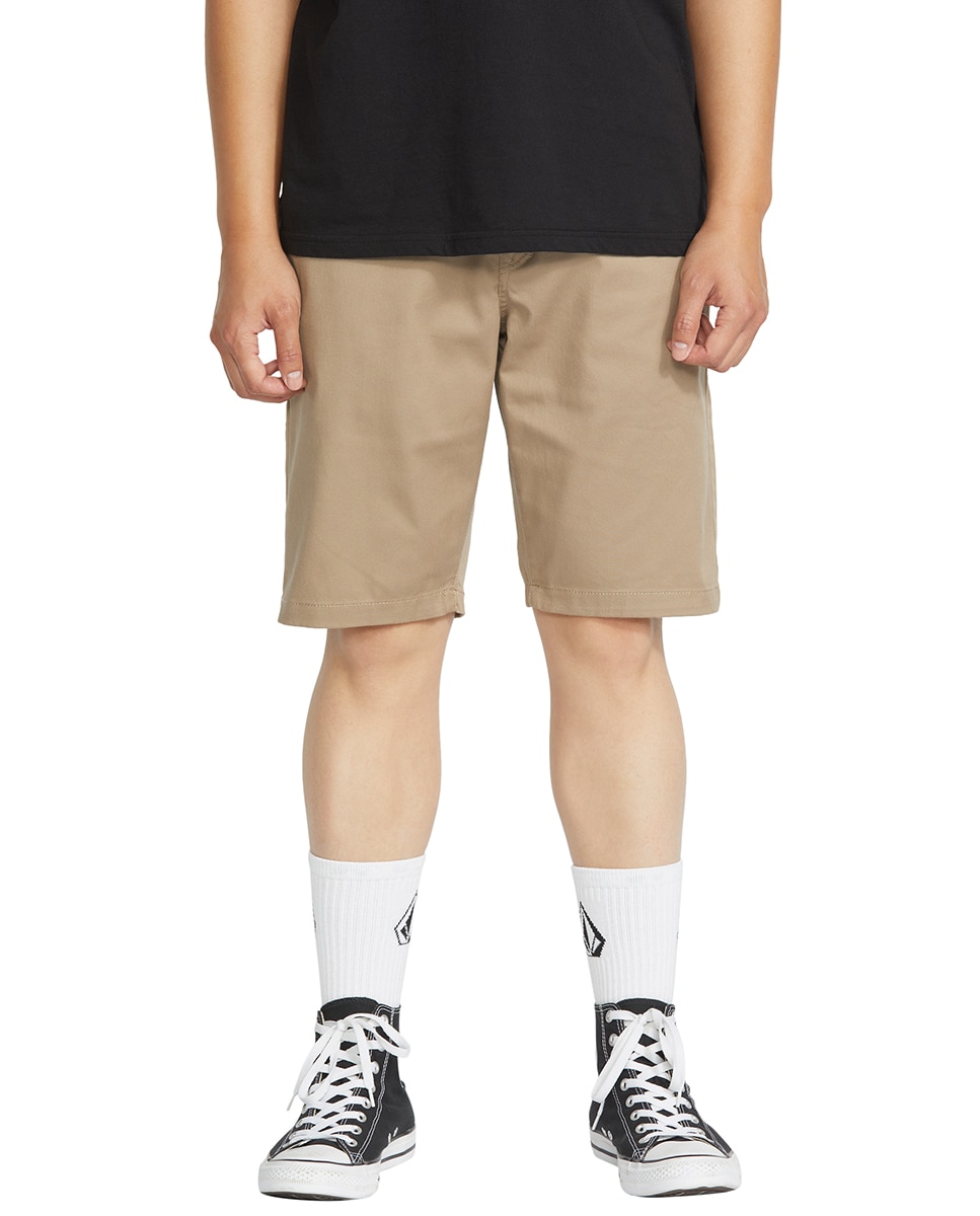 Bermuda de hombre lisa tipo chino - Volcom - Kaki Kaki-1