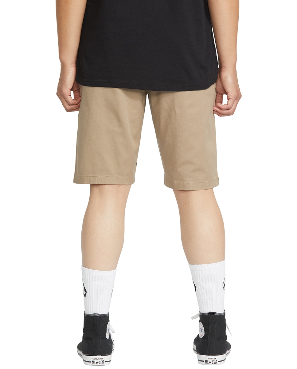 Bermuda de hombre lisa tipo chino - Volcom - Kaki Kaki-2