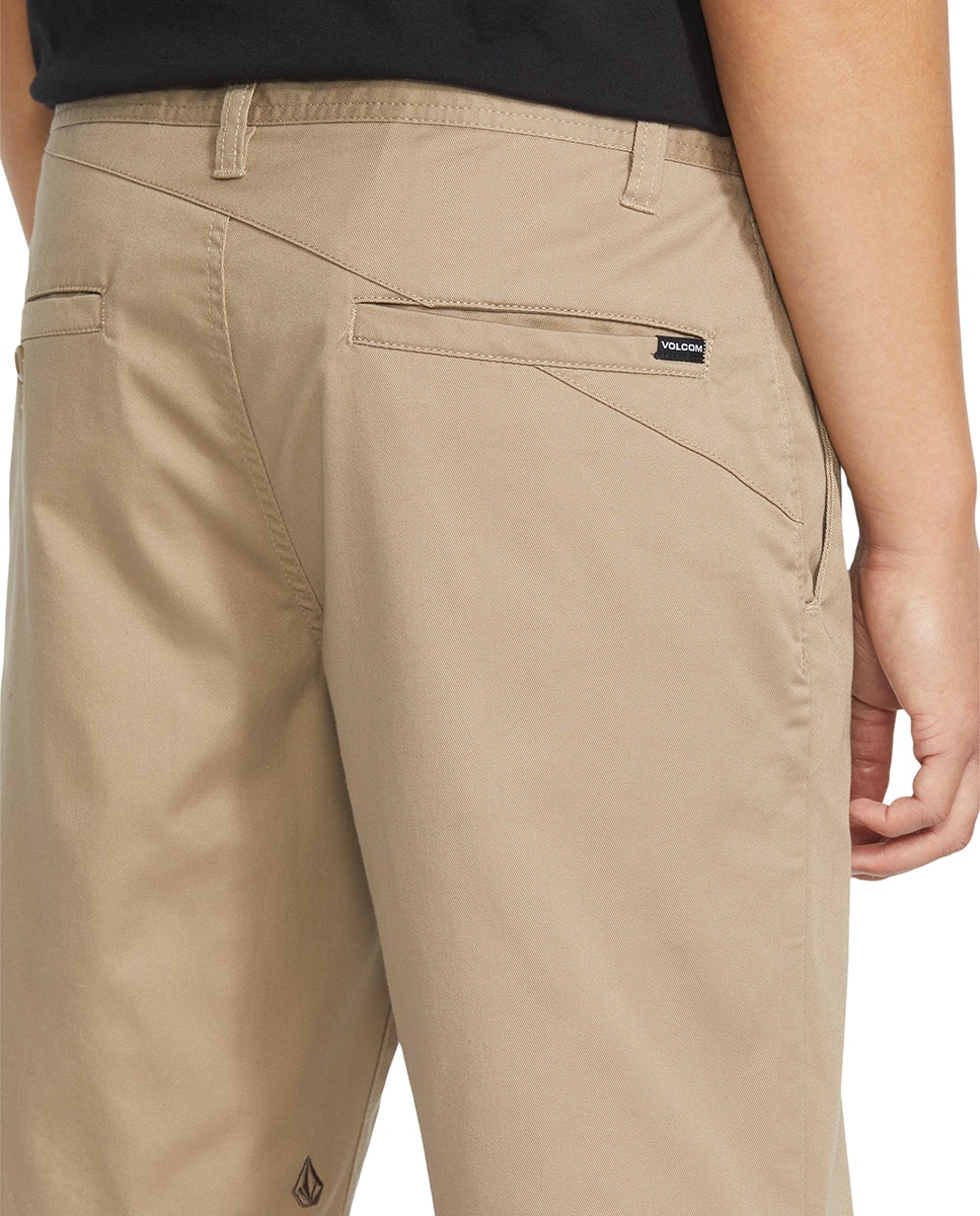 Bermuda de hombre lisa tipo chino - Volcom - Kaki Kaki-5