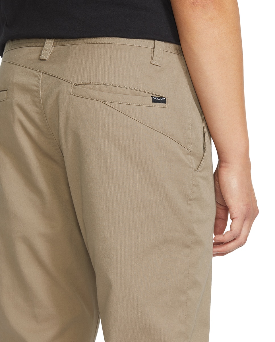 Chino de hombre con corte regular - Volcom - Kaki Kaki-5