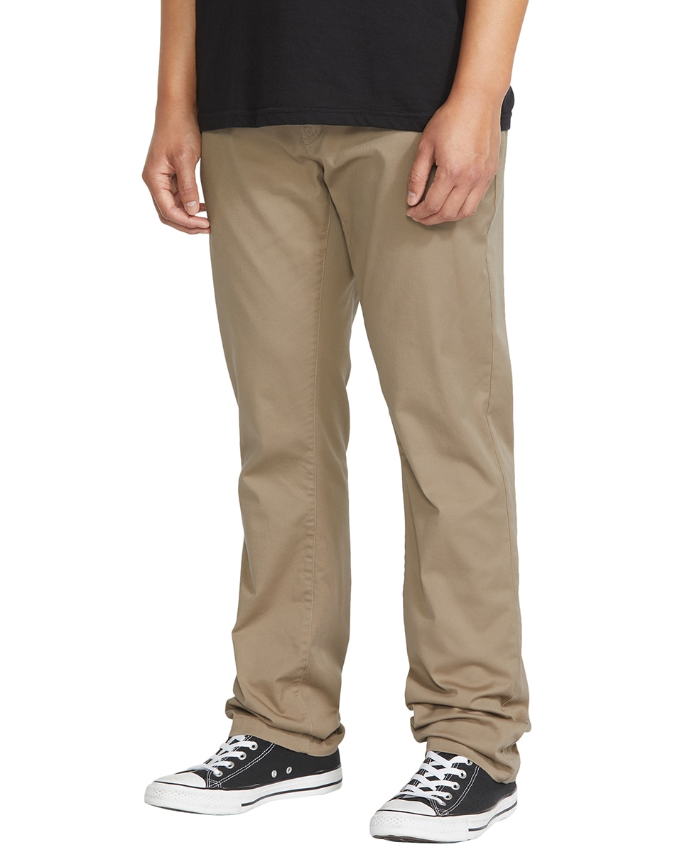 Chino de hombre con corte regular - Volcom - Marrón claro Marrón claro-4
