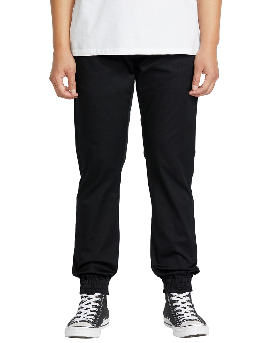 Imagen 1 de Jogger de hombre con corte slim y cintura elástica - Volcom - Negro Negro