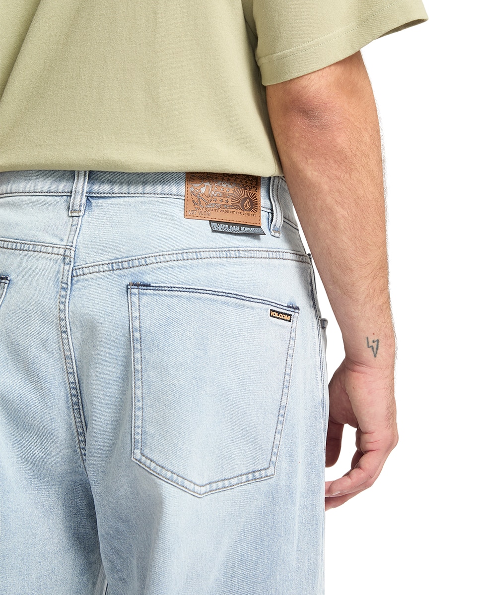 Vaquero de hombre modelo CHILLOW con corte loose y color azul - Volcom - Azul claro Azul claro-5