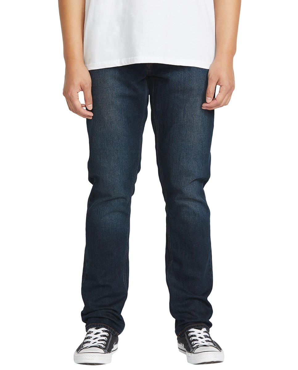 Vaquero de hombre modelo vorta con corte slim 15 - Volcom - Azul marino Azul marino-1