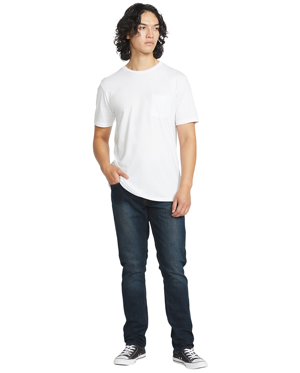 Vaquero de hombre modelo vorta con corte slim 15 - Volcom - Azul marino Azul marino-3