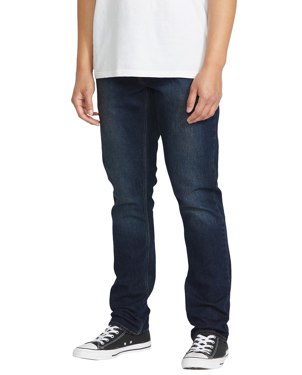 Vaquero de hombre modelo vorta con corte slim 15 - Volcom - Azul marino Azul marino-4