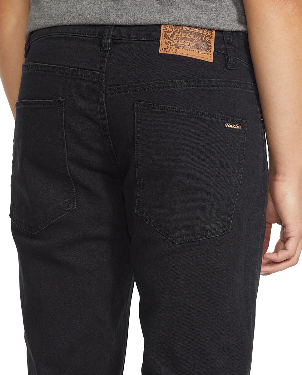 Vaquero de hombre modelo solver con corte regular 16 - Volcom - Negro Negro-4