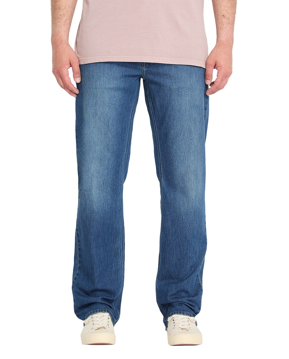 Vaquero de hombre modelo Kinkade con corte regular y color azul - Volcom - Azul denim Azul denim-1