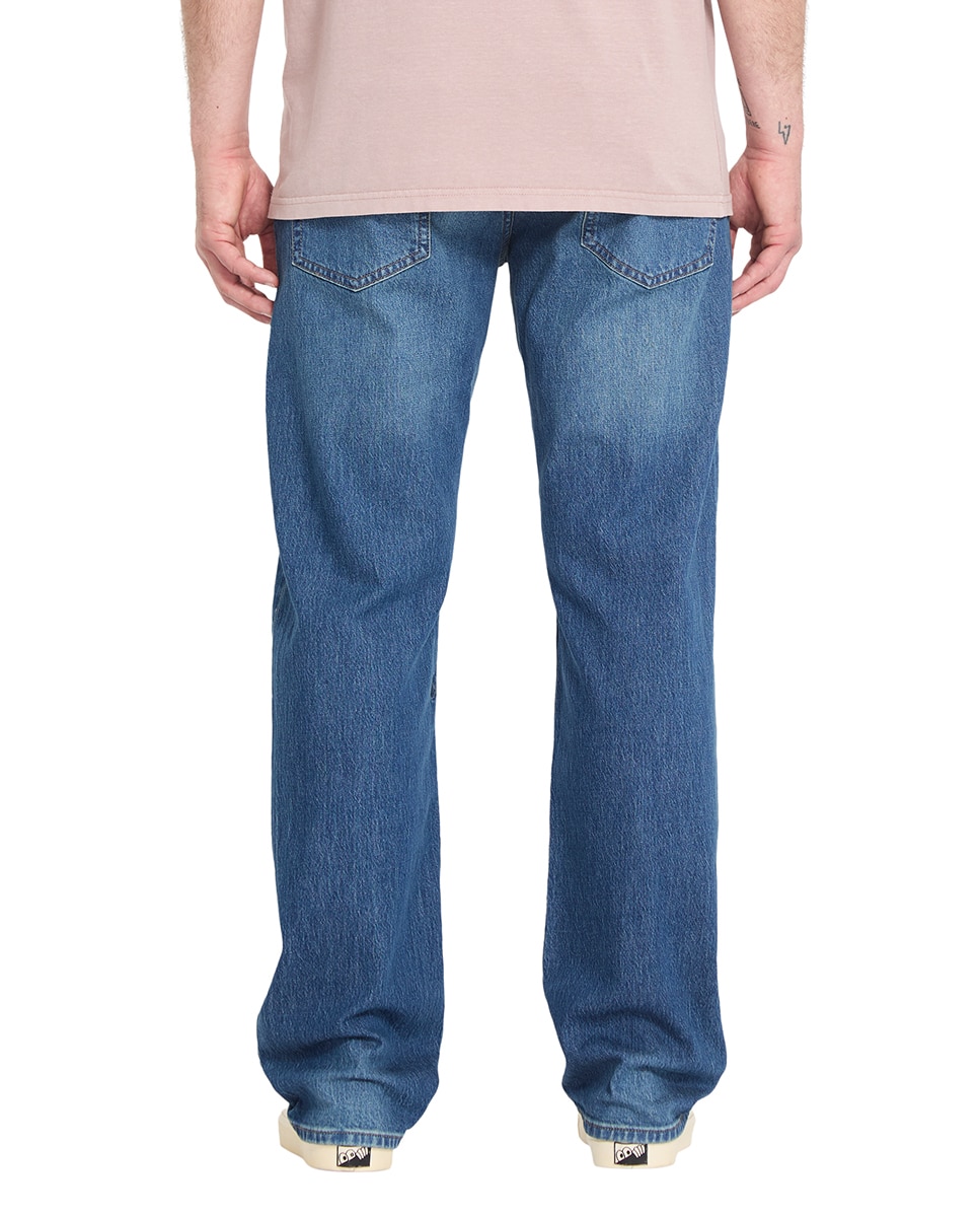Vaquero de hombre modelo Kinkade con corte regular y color azul - Volcom - Azul denim Azul denim-2