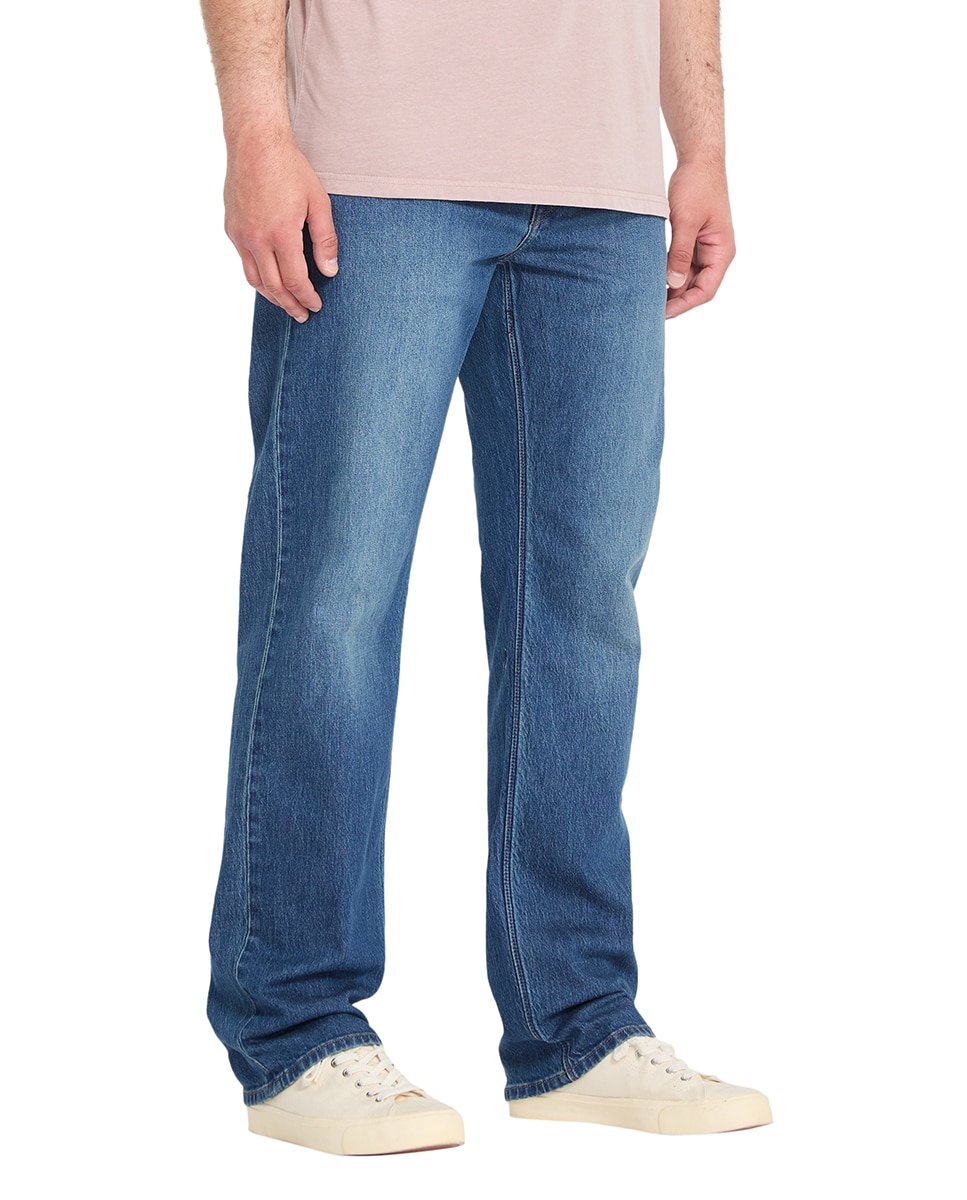 Vaquero de hombre modelo Kinkade con corte regular y color azul - Volcom - Azul denim Azul denim-5