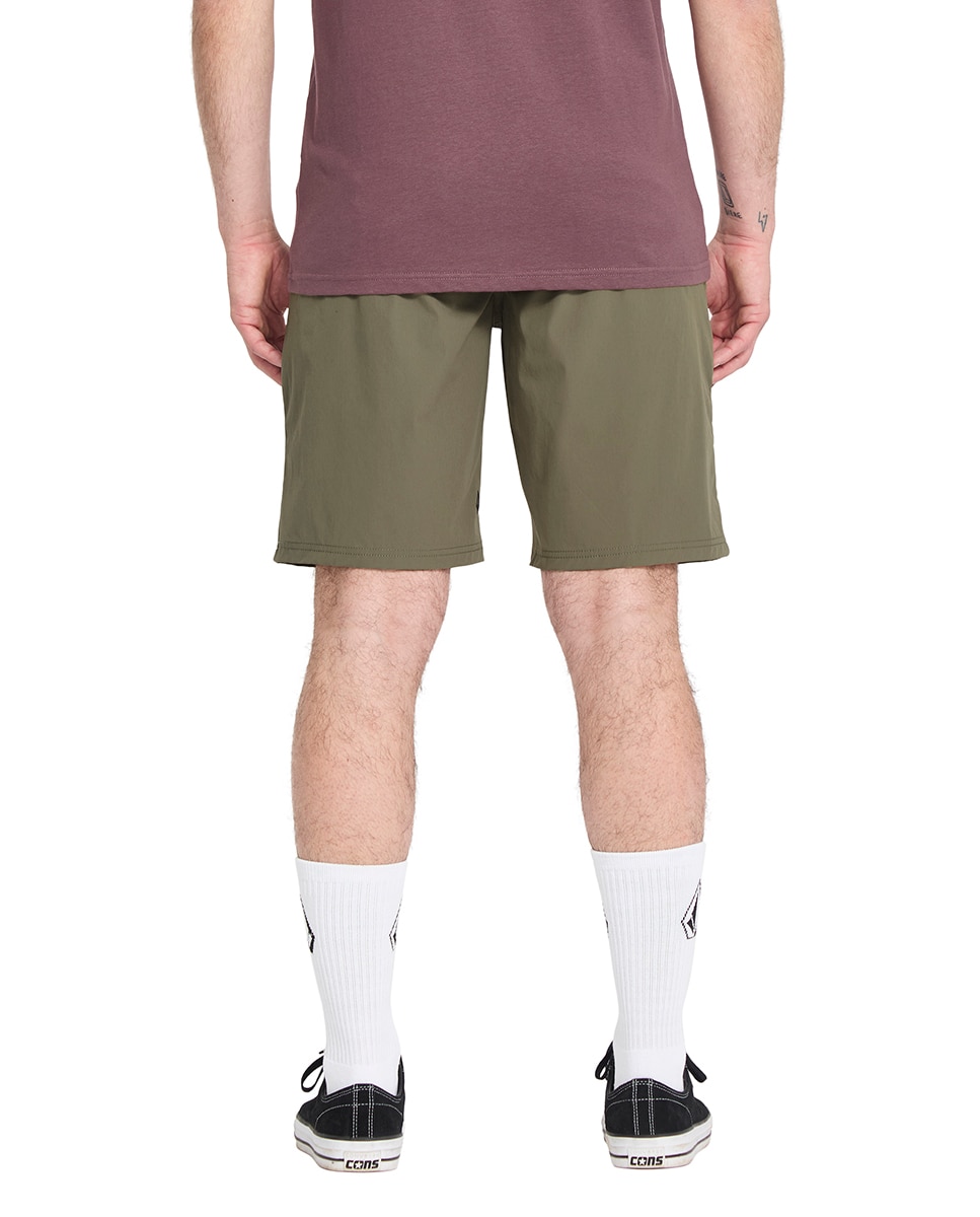 Bermuda de hombre lisa - Volcom - Verde militar Verde militar-2