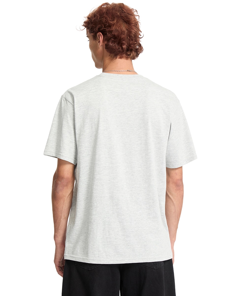 Camiseta de hombre de manga corta y cuello redondo - Volcom - Gris Gris-2
