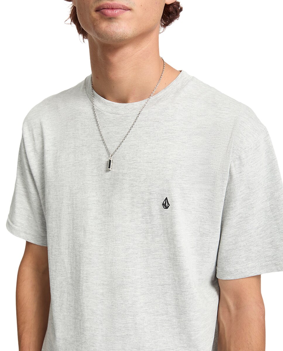 Camiseta de hombre de manga corta y cuello redondo - Volcom - Gris Gris-5