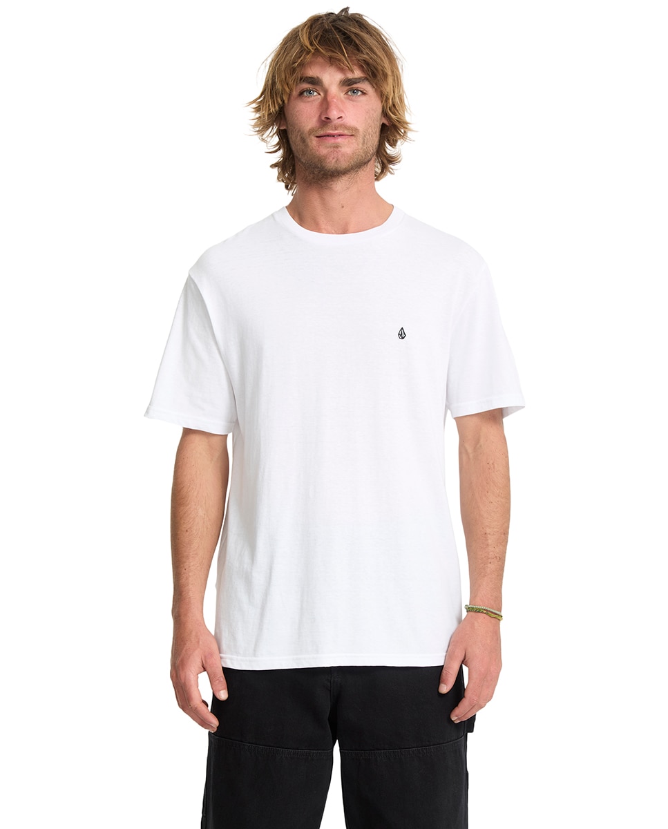 Imagen 1 de Camiseta de hombre de manga corta y cuello redondo - Volcom - Blanco Blanco