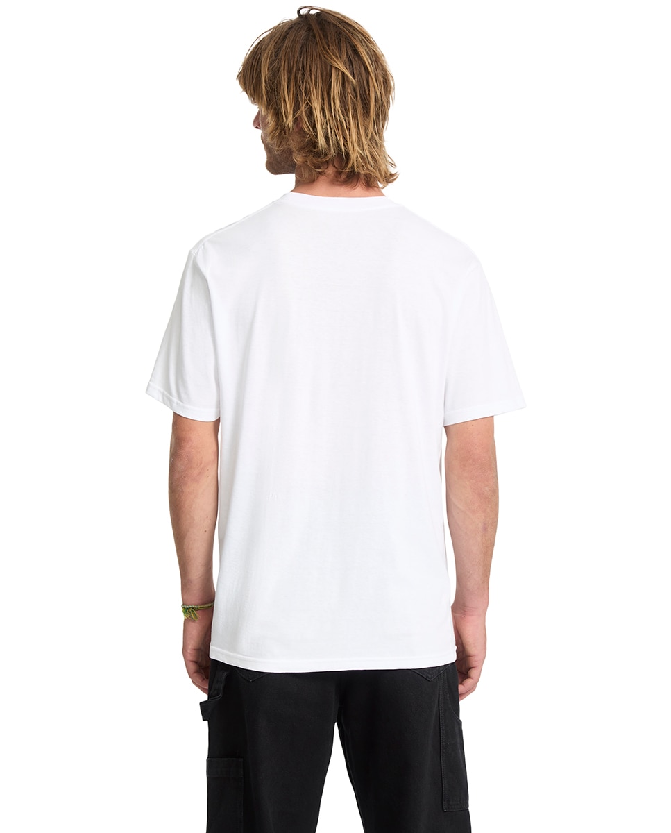 Imagen 2 de Camiseta de hombre de manga corta y cuello redondo - Volcom - Blanco Blanco