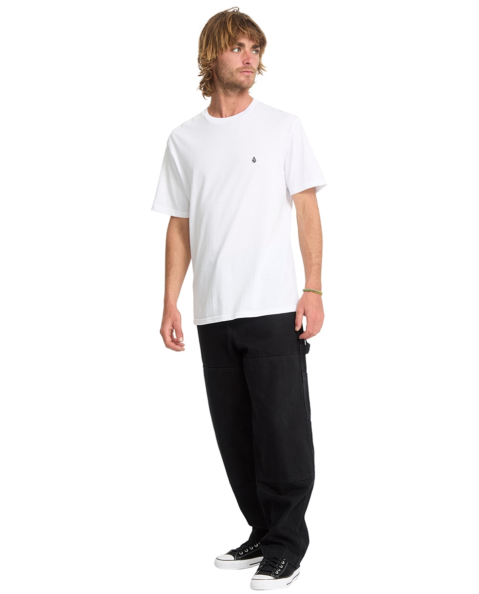 Imagen 3 de Camiseta de hombre de manga corta y cuello redondo - Volcom - Blanco Blanco