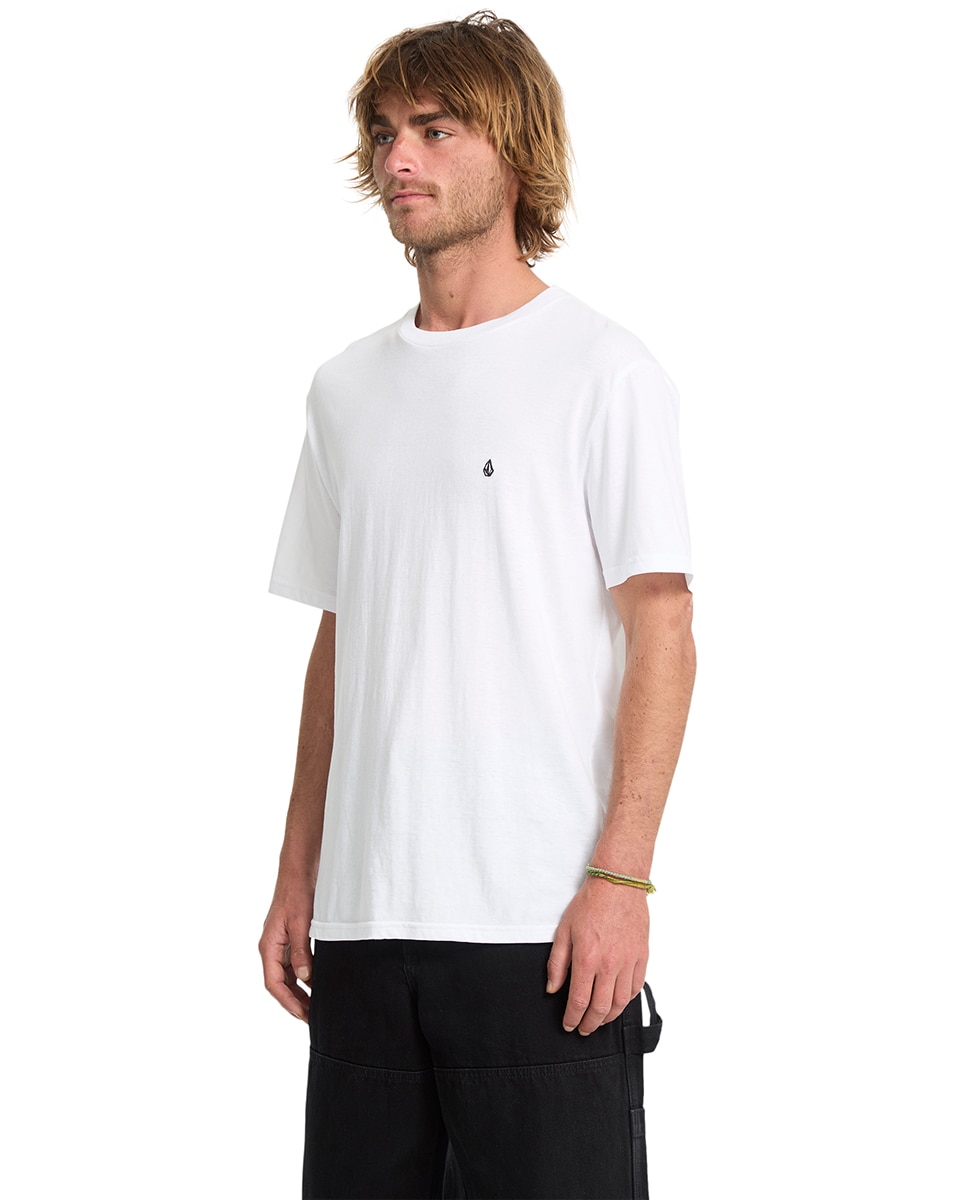 Imagen 4 de Camiseta de hombre de manga corta y cuello redondo - Volcom - Blanco Blanco
