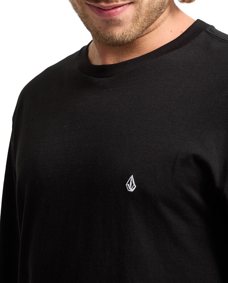 Imagen 6 de Camiseta de hombre de manga larga y cuello redondo - Volcom - Negro Negro