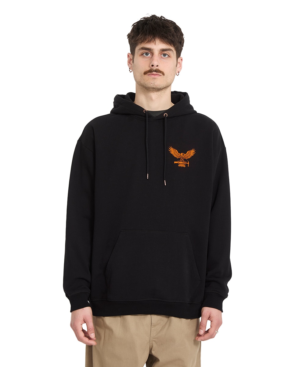 Imagen 0 de Sudadera de hombre azul con capucha Negro