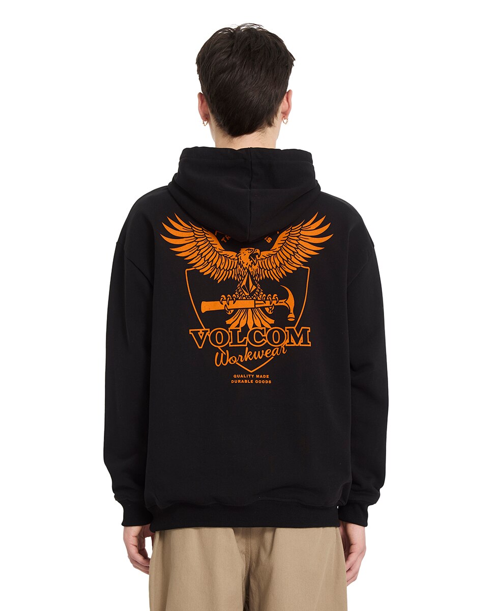 Sudadera de hombre azul con capucha - Volcom - Negro Negro-2