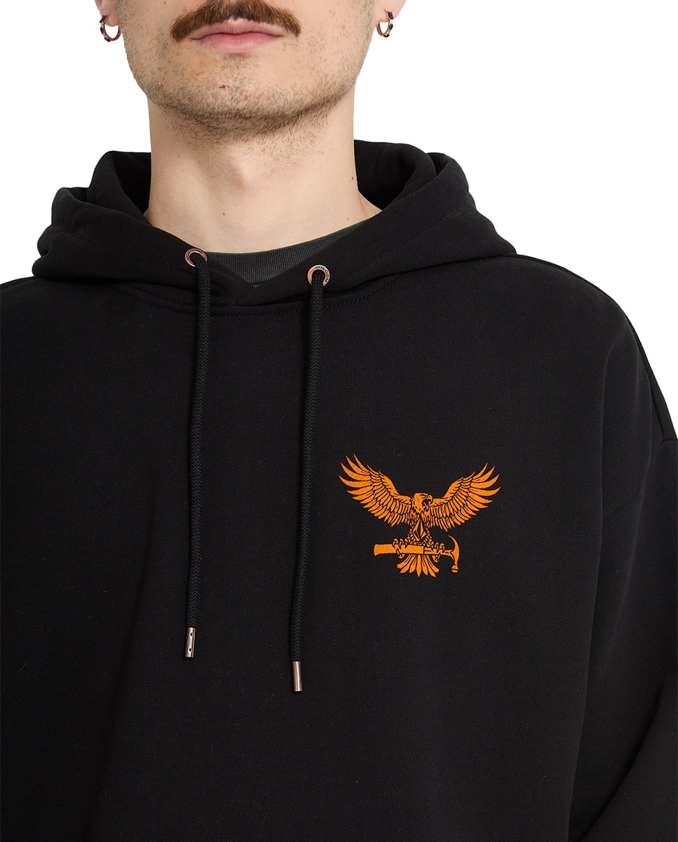 Sudadera de hombre azul con capucha - Volcom - Negro Negro-4