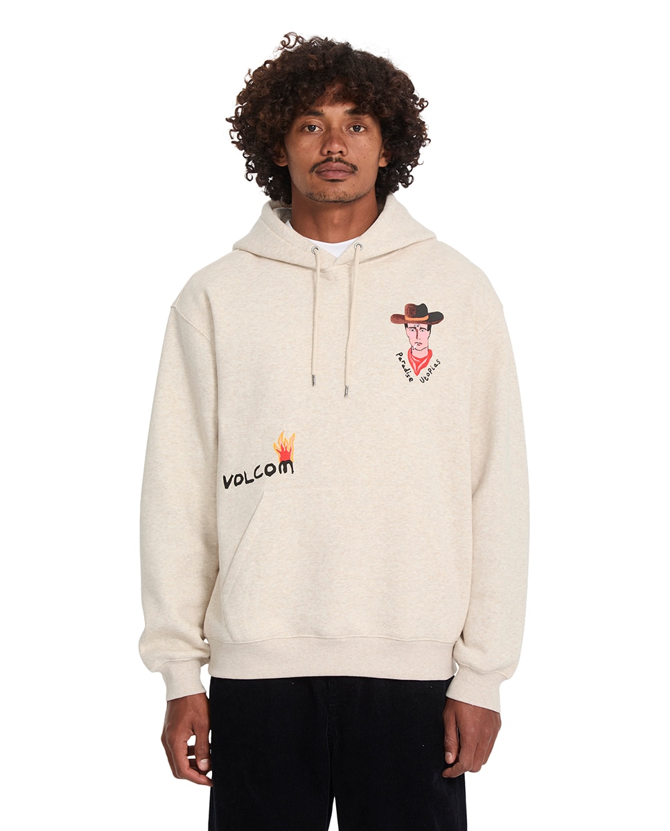 Imagen 0 de Sudadera de hombre azul con capucha Marrón claro