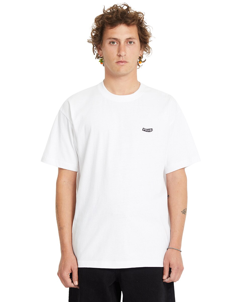 Imagen 0 de Camiseta de hombre de manga corta y cuello redondo Blanco