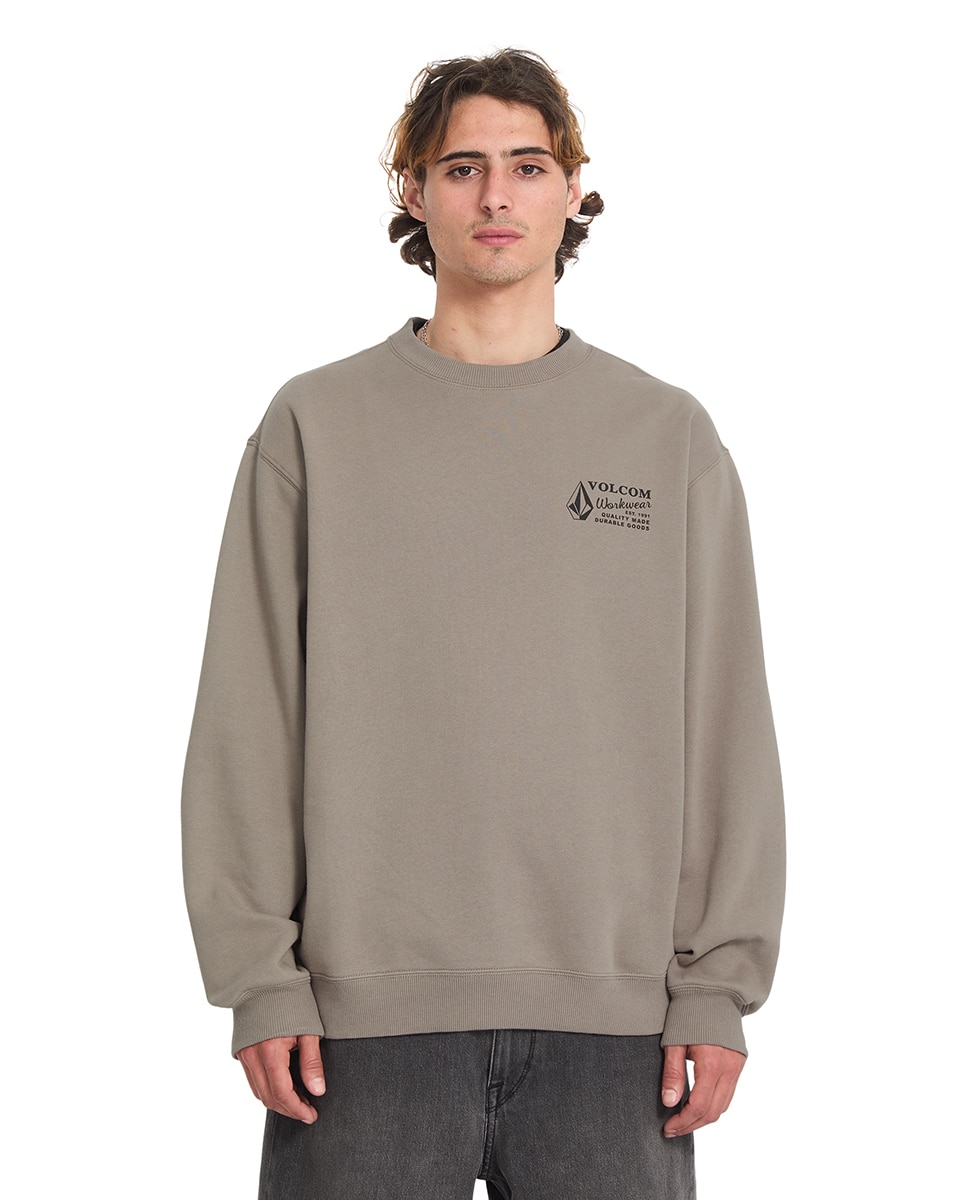 Imagen 0 de Sudadera de hombre sin capucha Marrón claro