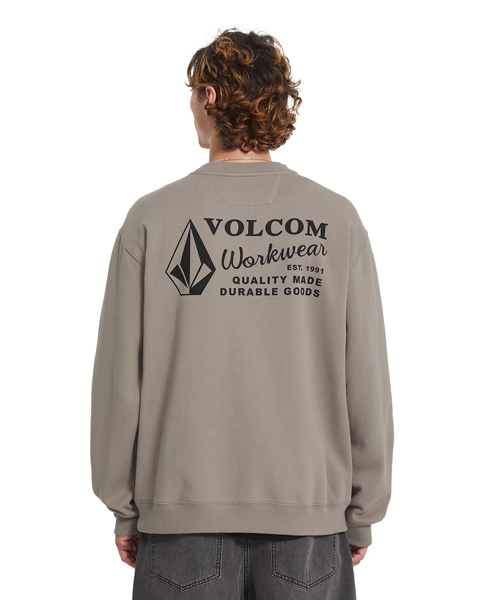 Sudadera de hombre sin capucha - Volcom - Marrón claro Marrón claro-2