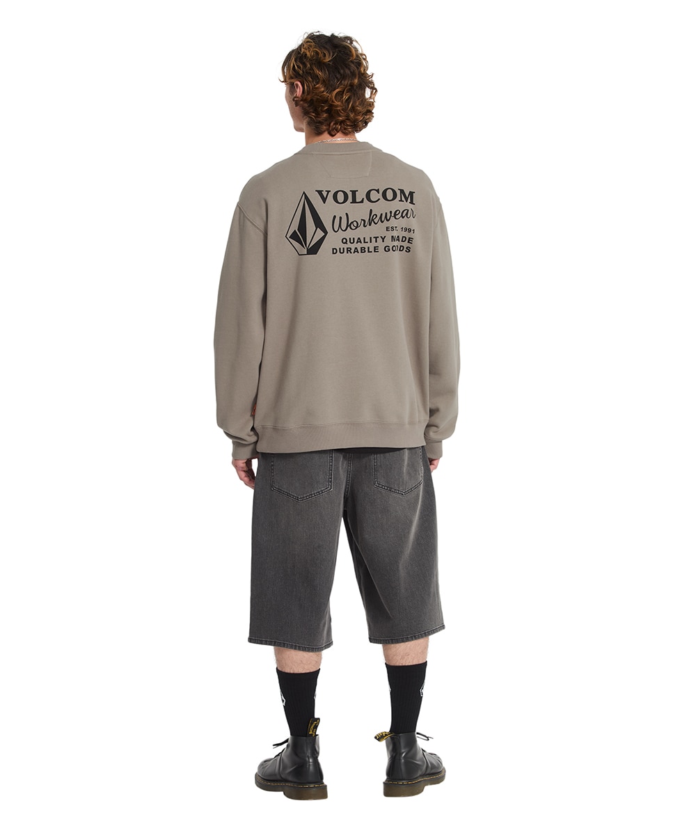Sudadera de hombre sin capucha - Volcom - Marrón claro Marrón claro-4