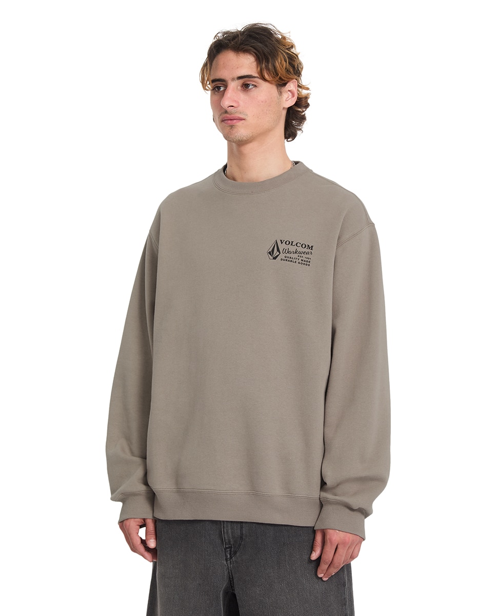 Sudadera de hombre sin capucha - Volcom - Marrón claro Marrón claro-5