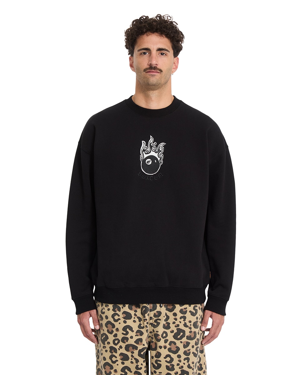 Imagen 0 de Sudadera de hombre sin capucha Negro