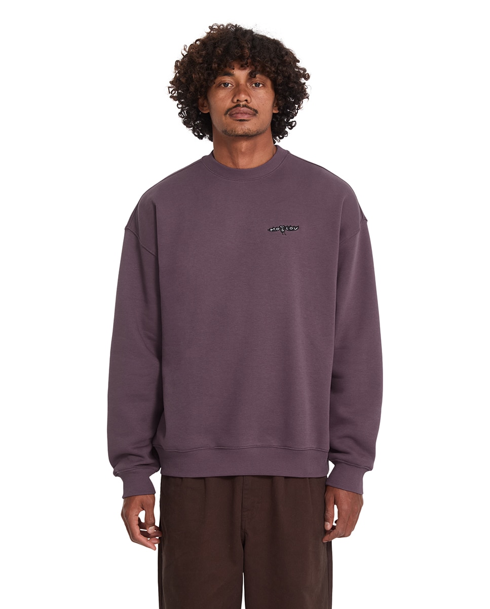 Imagen 0 de Sudadera de hombre sin capucha Burdeos