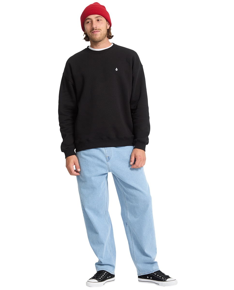 Sudadera de hombre sin capucha - Volcom - Negro Negro-3