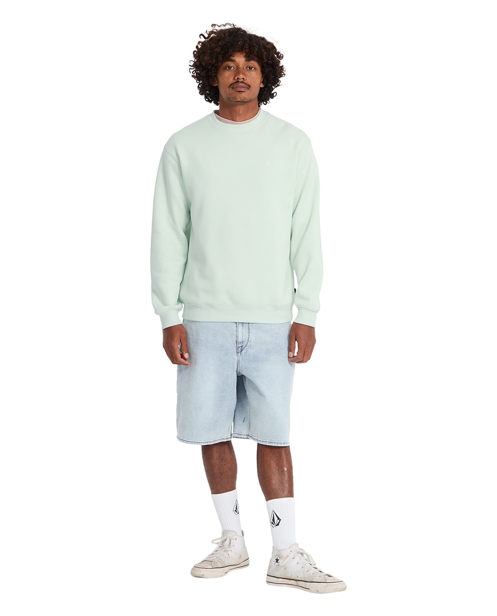 Sudadera de hombre sin capucha - Volcom - Azul claro Azul claro-4