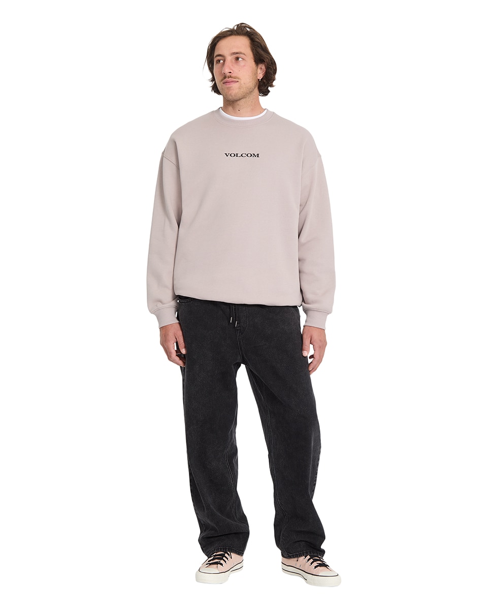 Sudadera de hombre sin capucha - Volcom - Rosa claro Rosa claro-3