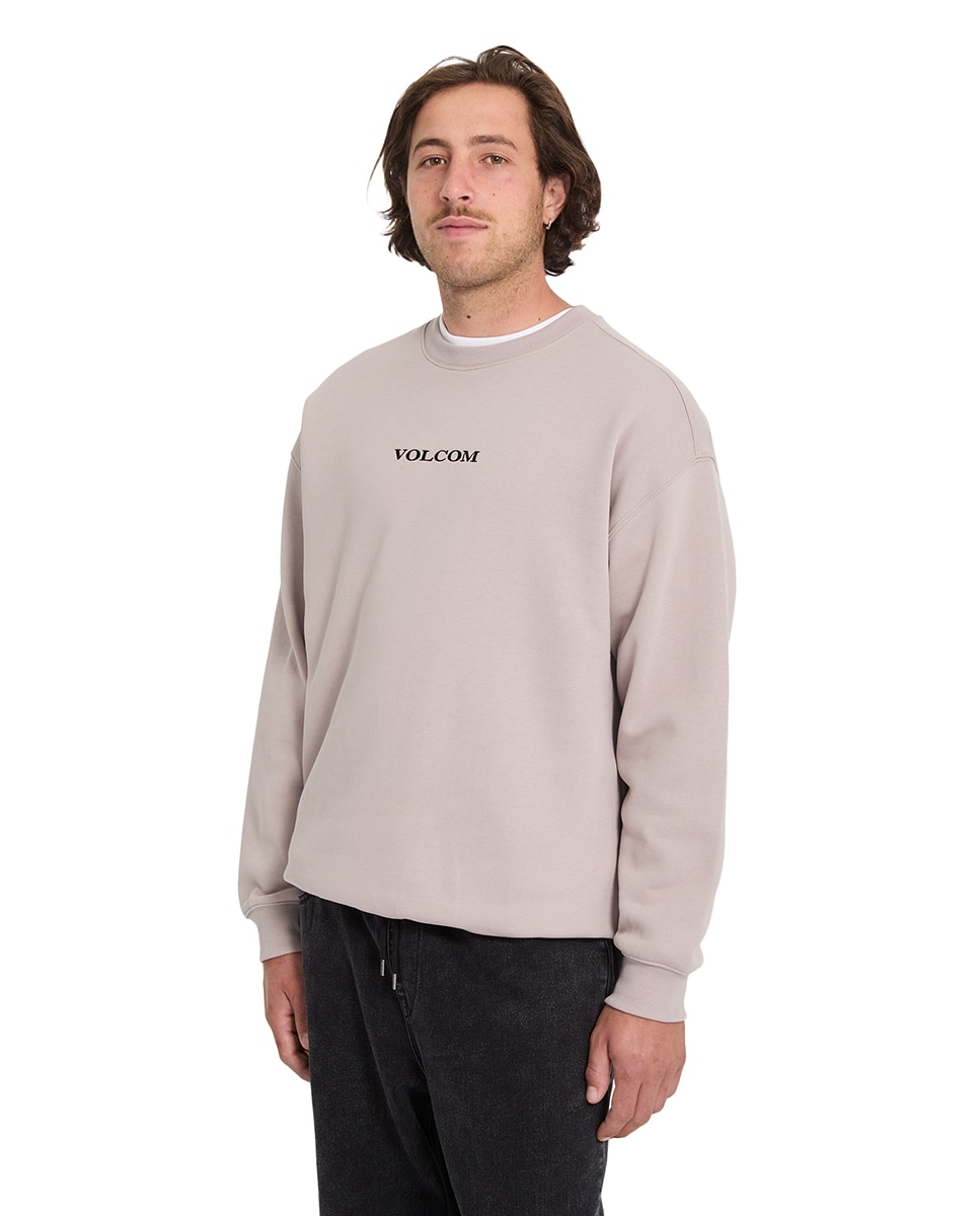 Sudadera de hombre sin capucha - Volcom - Rosa claro Rosa claro-4