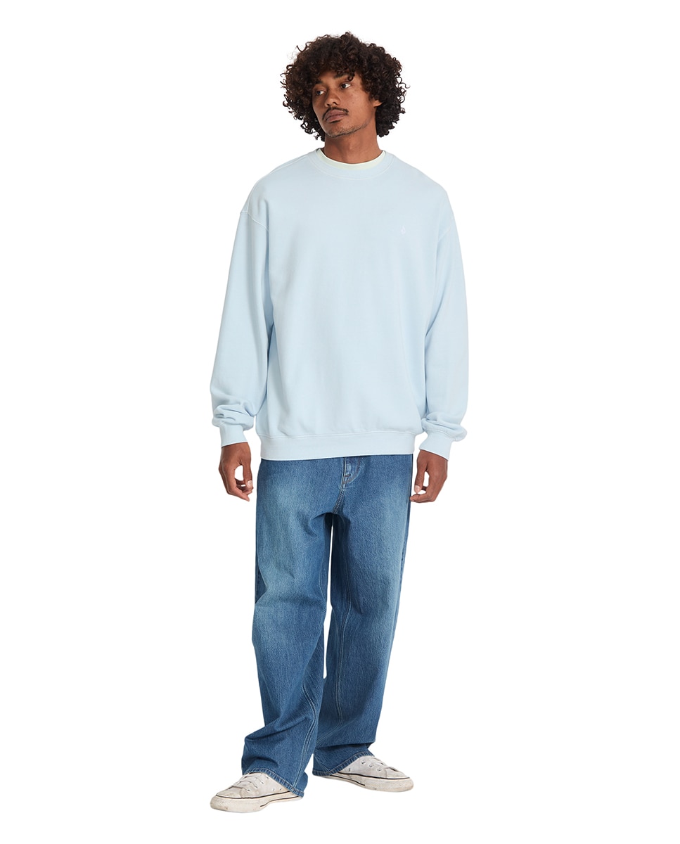 Sudadera de hombre sin capucha - Volcom - Azul claro Azul claro-3