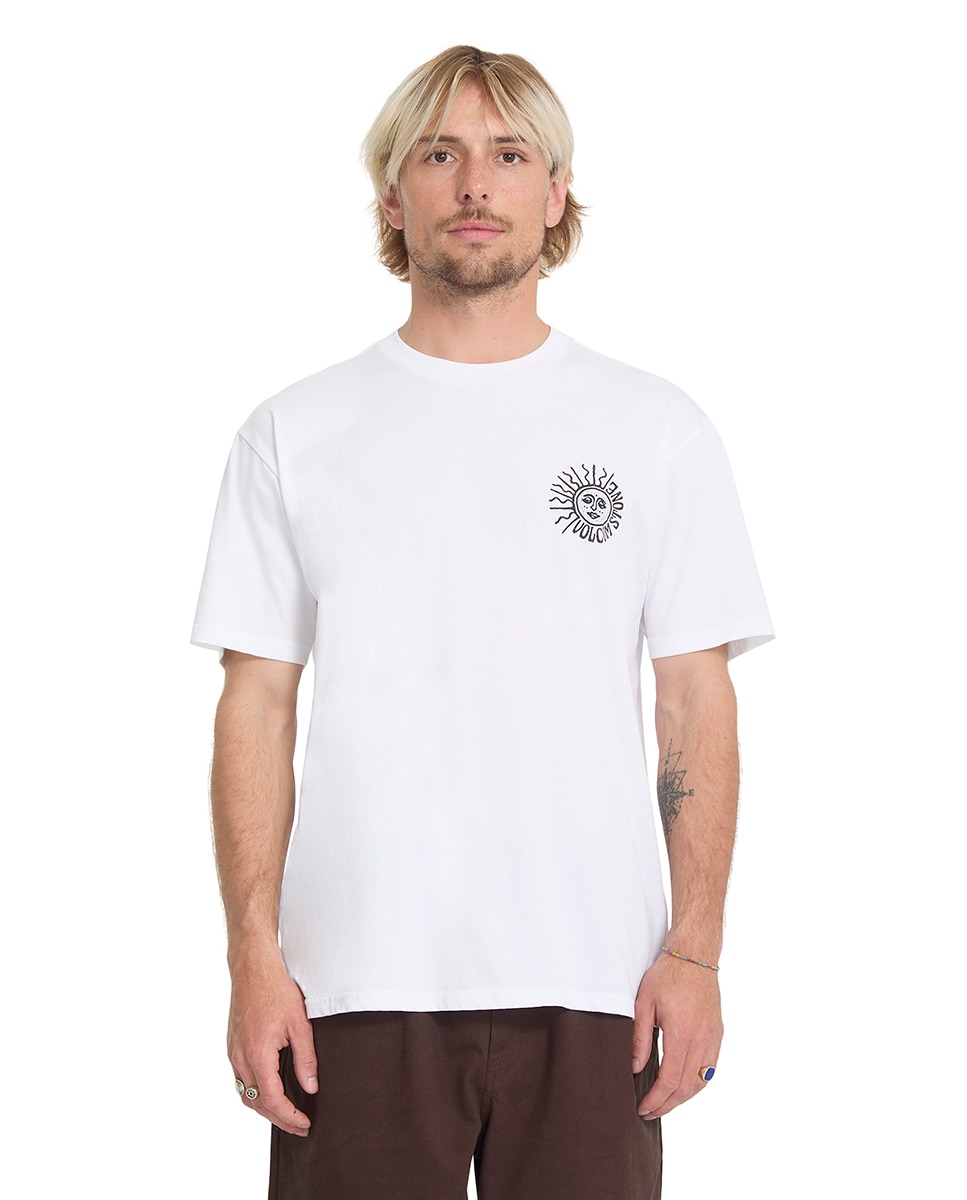Imagen 0 de Camiseta de hombre de manga corta y cuello redondo Blanco