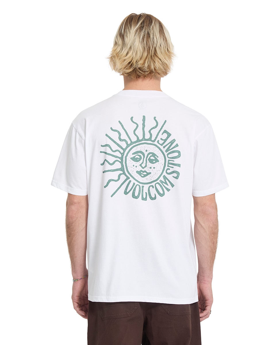 Camiseta de hombre de manga corta y cuello redondo - Volcom - Blanco Blanco-2