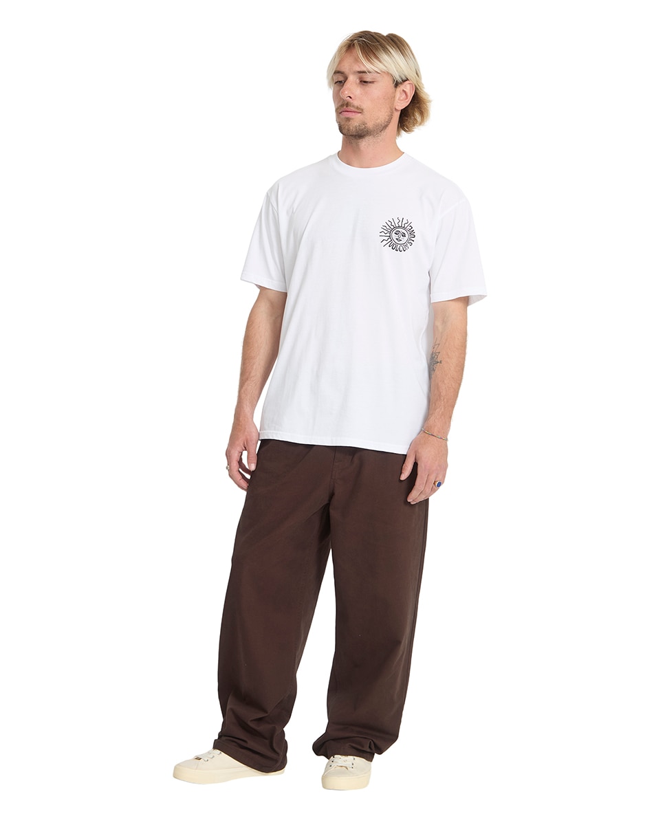 Camiseta de hombre de manga corta y cuello redondo - Volcom - Blanco Blanco-3