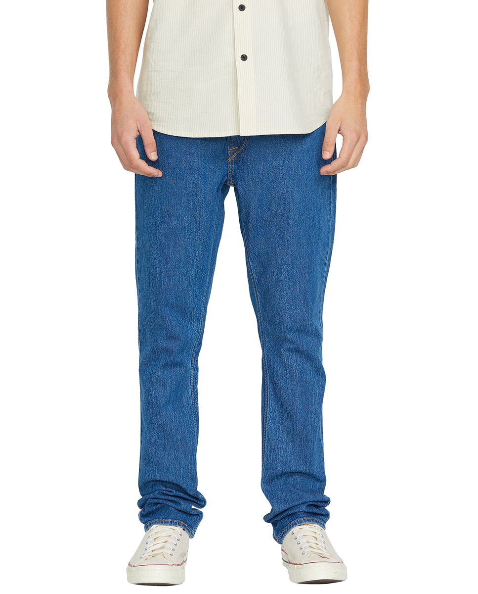 Vaquero de hombre modelo vorta con corte slim 15 - Volcom - Azul Azul-1