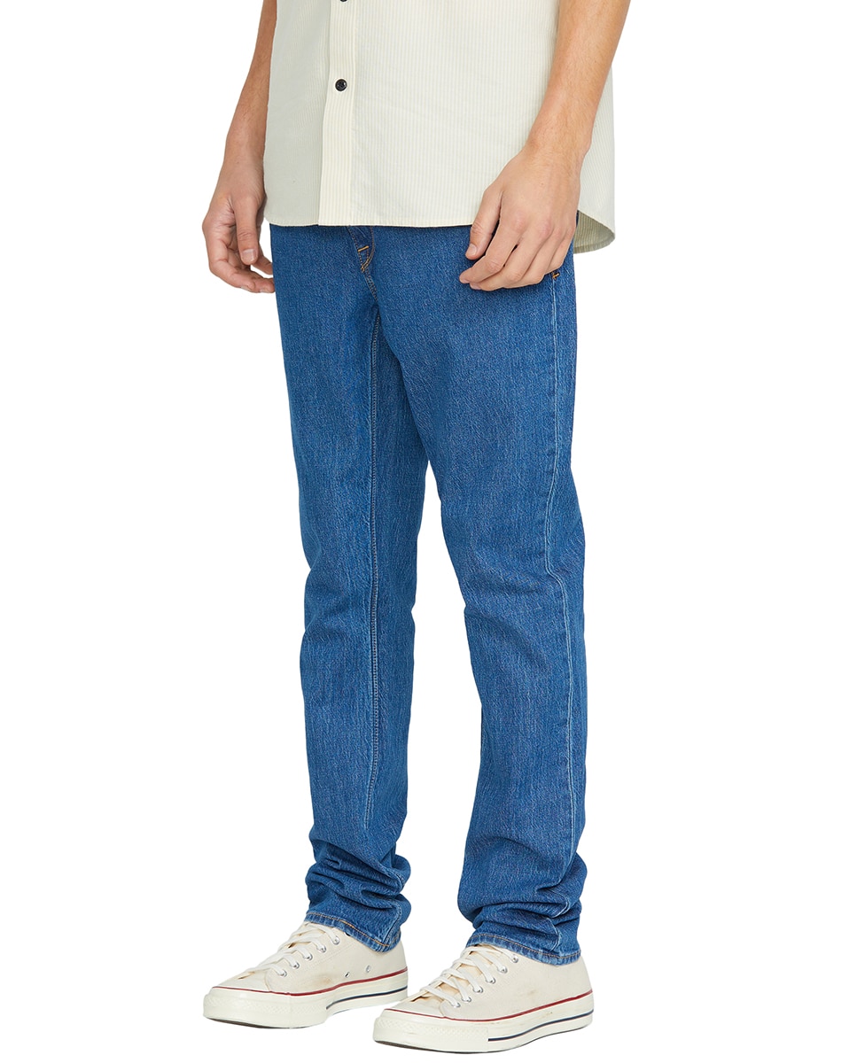 Vaquero de hombre modelo vorta con corte slim 15 - Volcom - Azul Azul-4