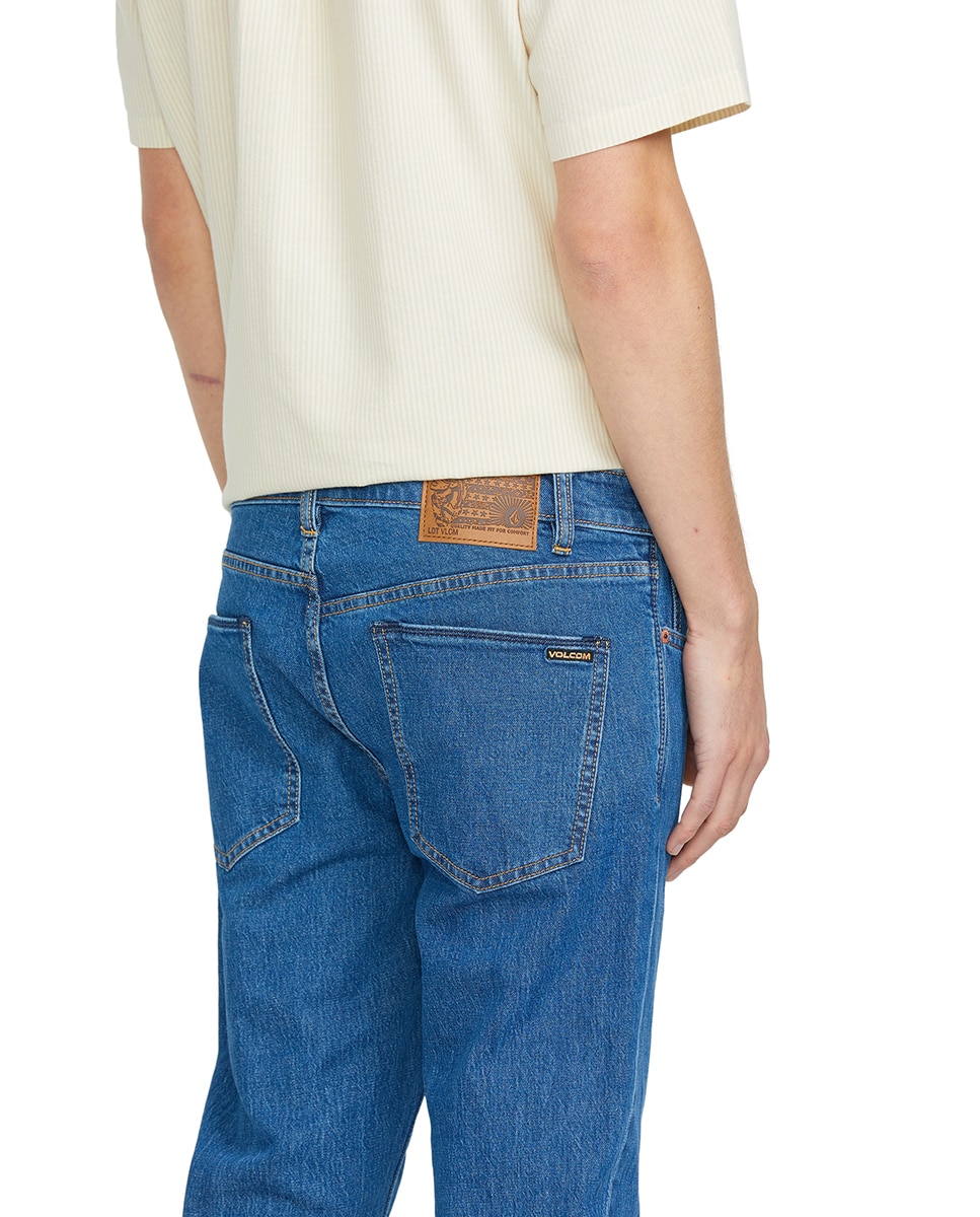 Vaquero de hombre modelo vorta con corte slim 15 - Volcom - Azul Azul-5