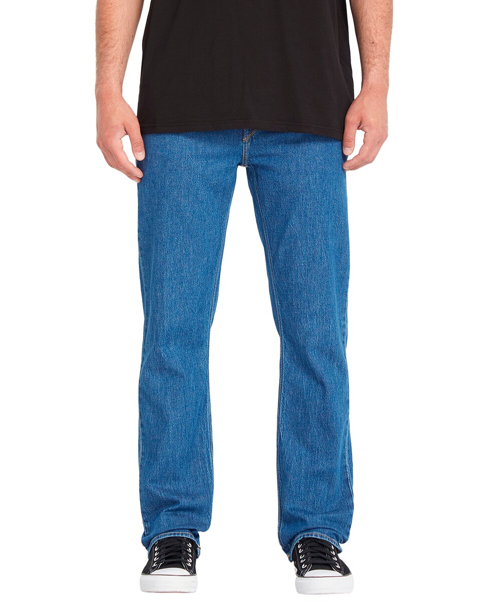 Imagen 1 de Vaquero de hombre modelo solver con corte regular 16 - Volcom - Azul Azul