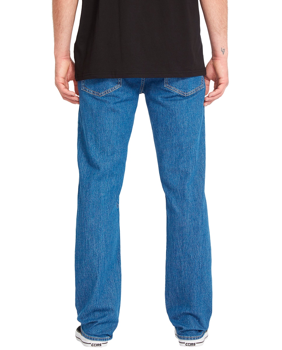 Imagen 2 de Vaquero de hombre modelo solver con corte regular 16 - Volcom - Azul Azul