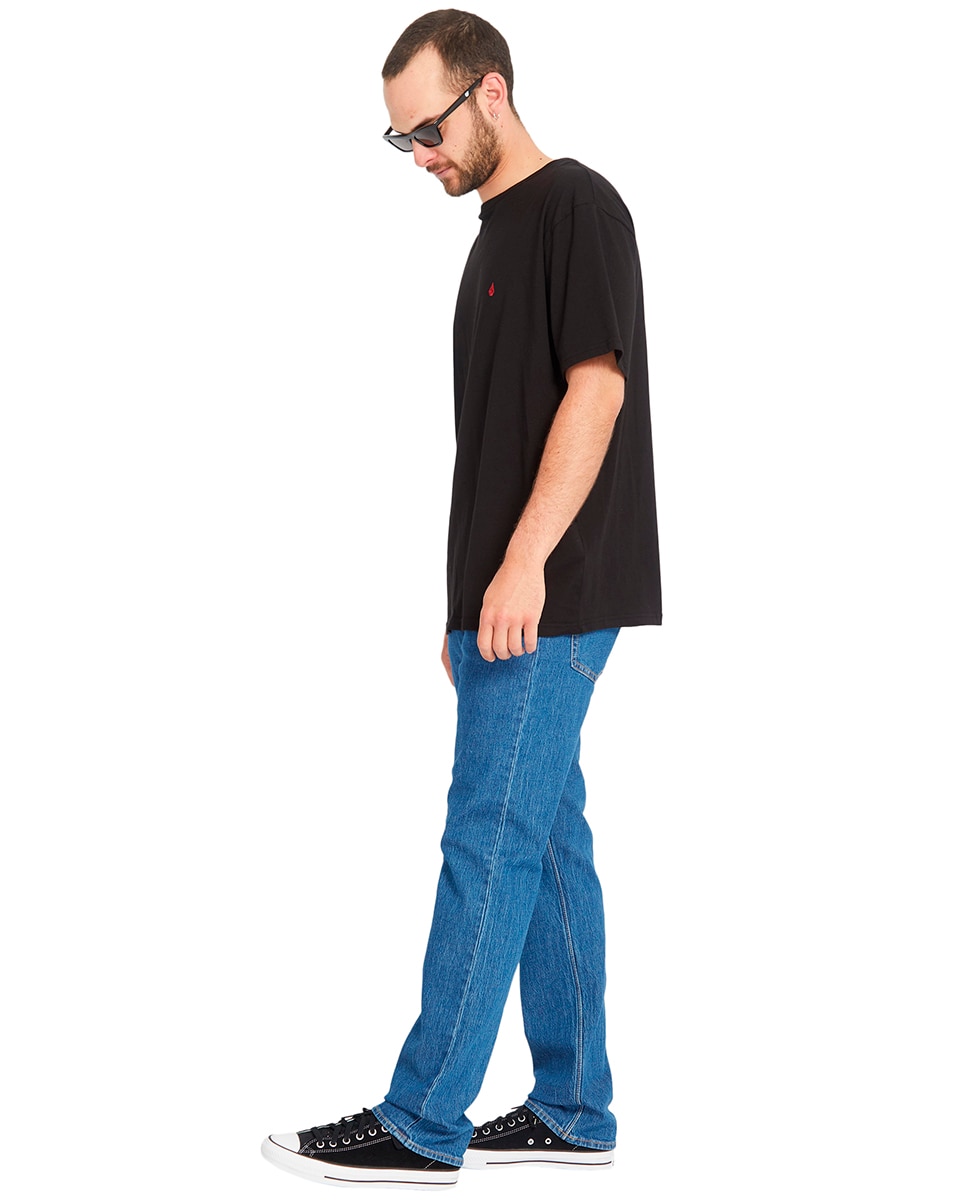 Imagen 3 de Vaquero de hombre modelo solver con corte regular 16 - Volcom - Azul Azul