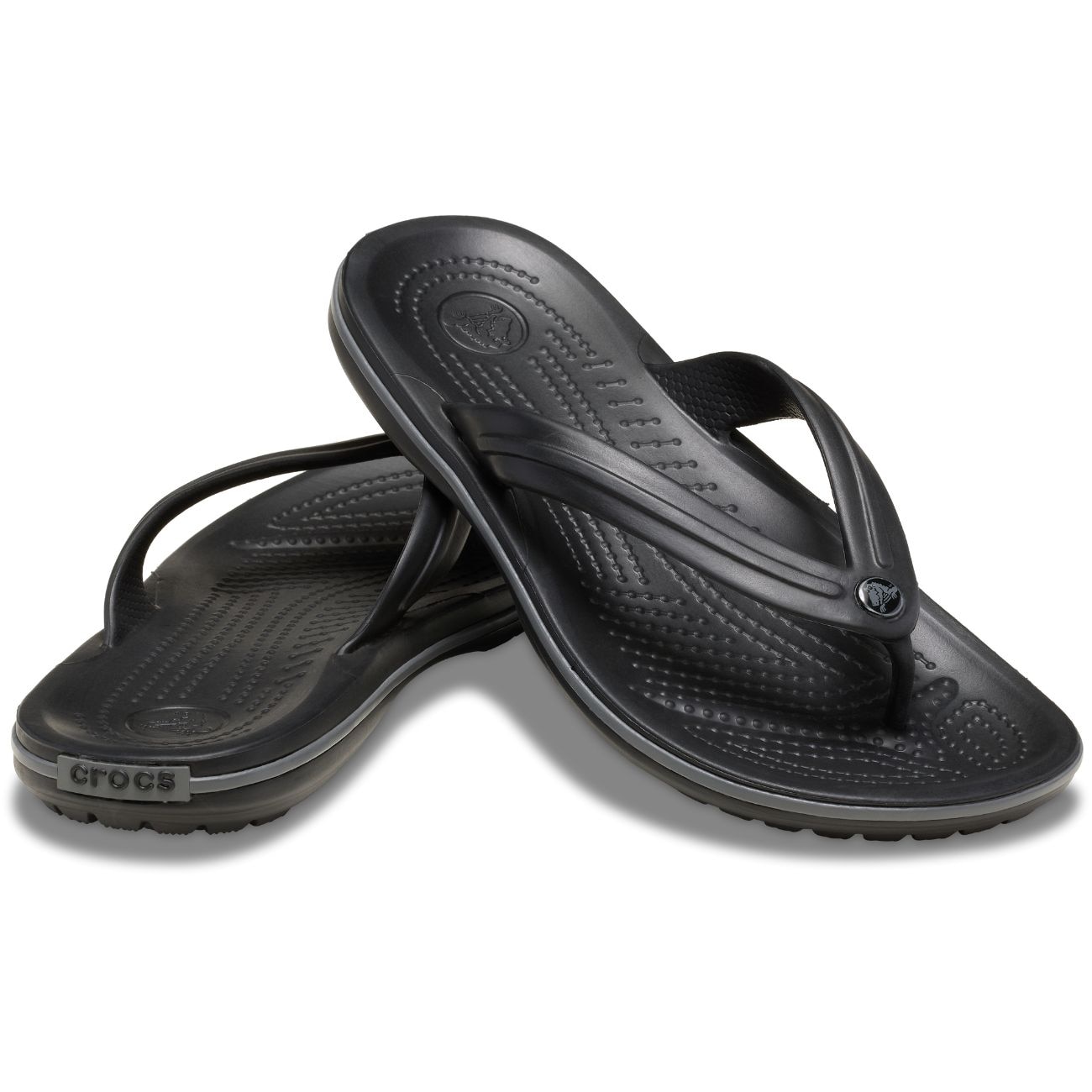 Chanclas unisex Crocband Flip Crocs - Negro Negro-2