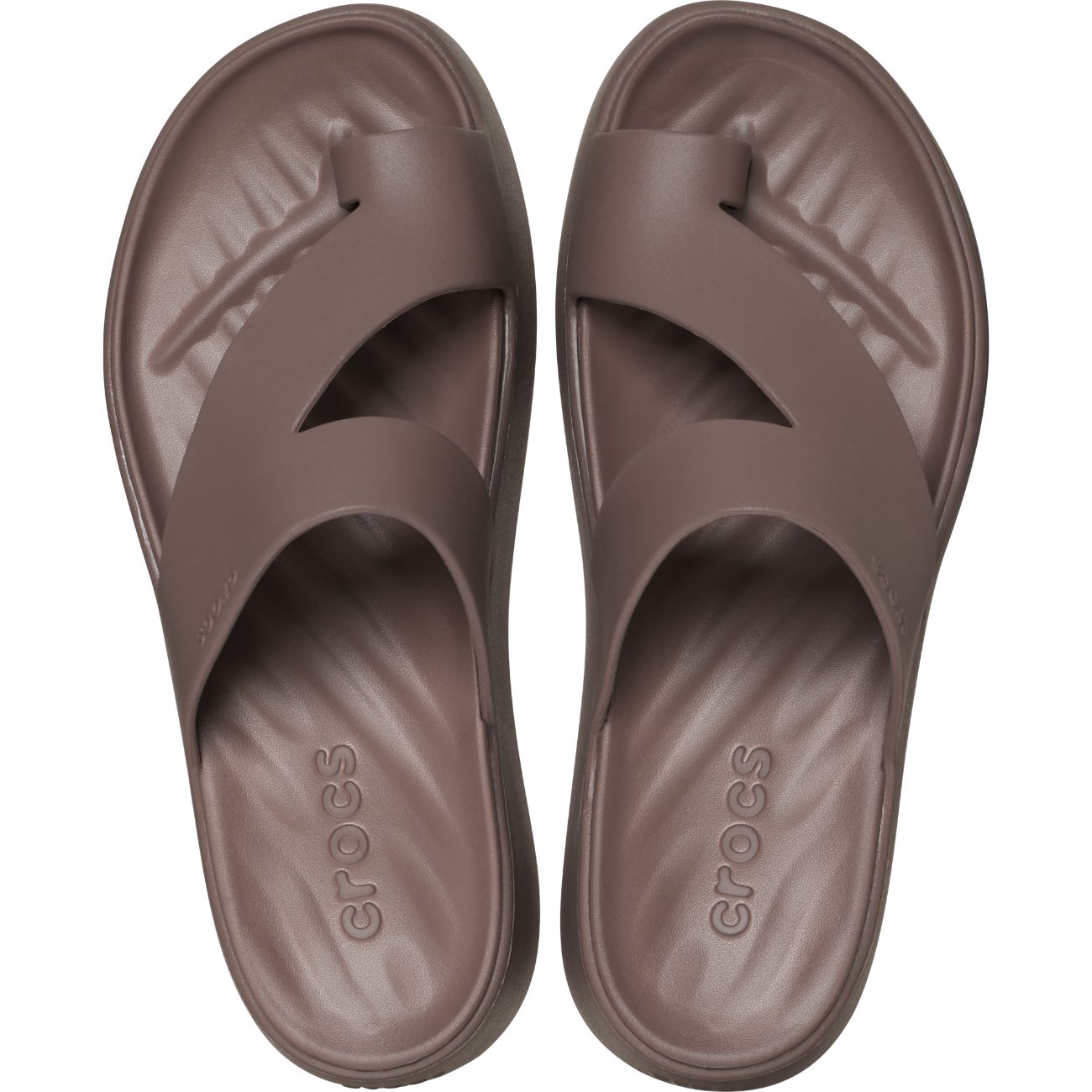 Sandalias de mujer Getaway Platform Toe Loop W Crocs - Marrón Marrón-3